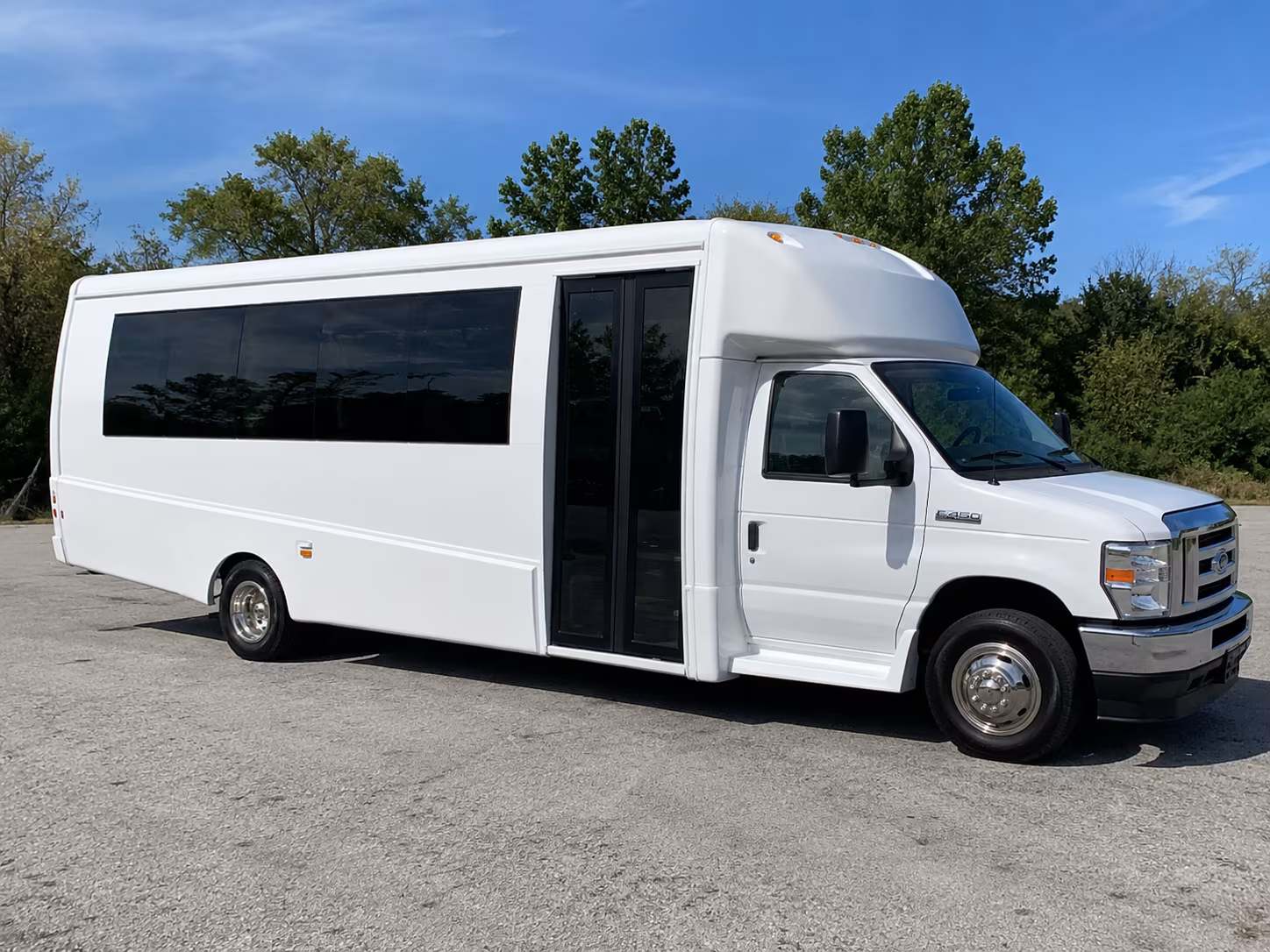 Durham Private Event Transportation party bus exterior