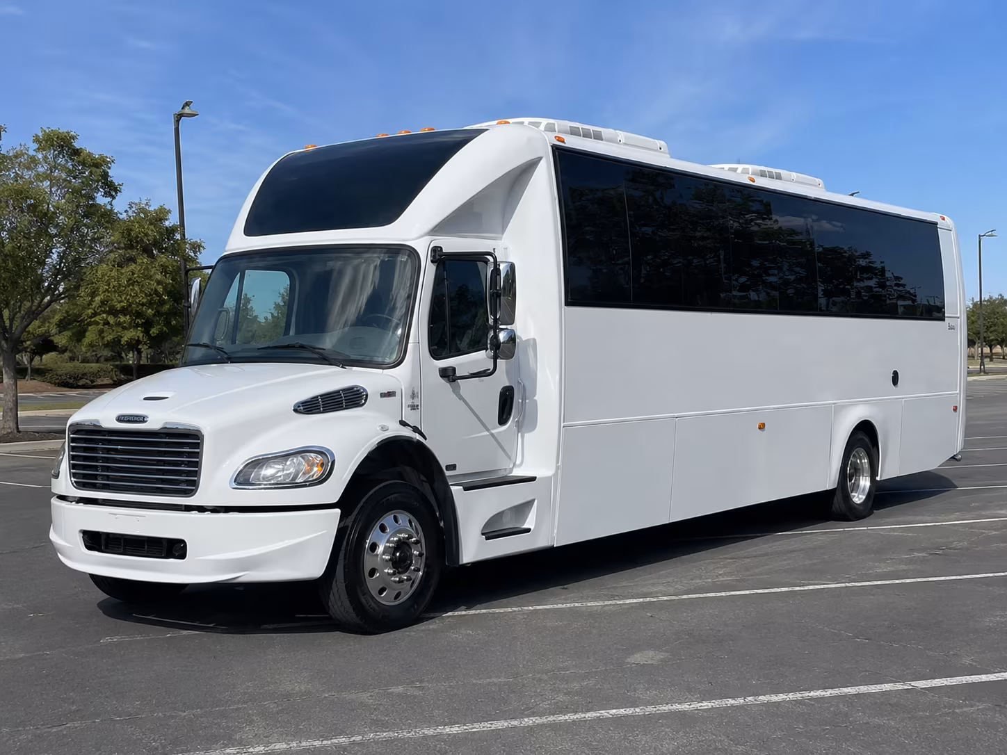 Durham Prom & Homecoming Transportation party bus exterior