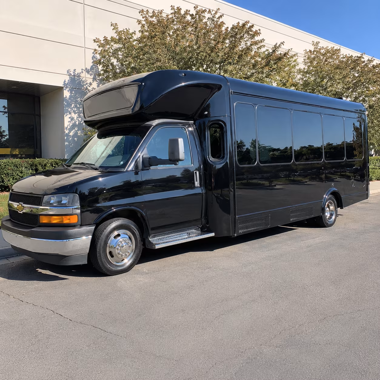 Durham Prom & Homecoming Transportation party bus exterior