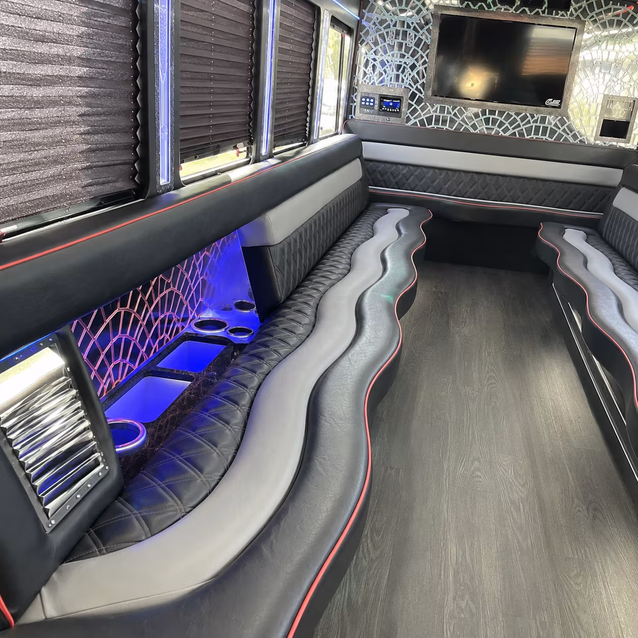 Durham Prom & Homecoming Transportation party bus exterior
