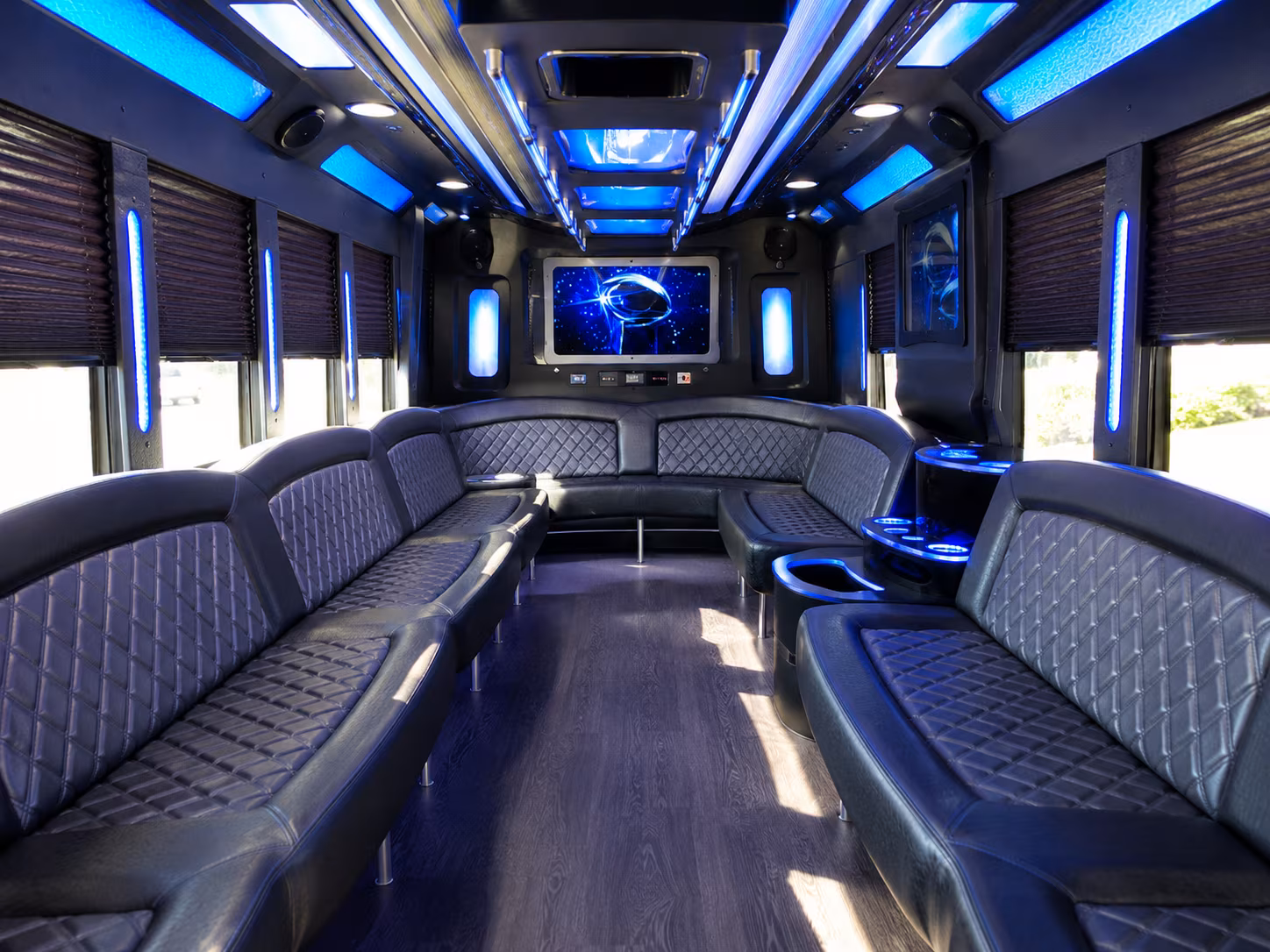 Durham Prom & Homecoming Transportation party bus exterior