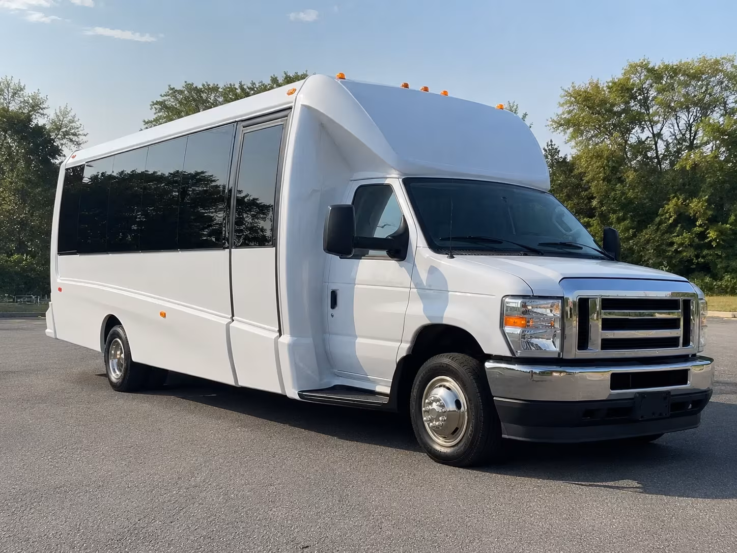 Durham Sporting Event Transportation party bus exterior