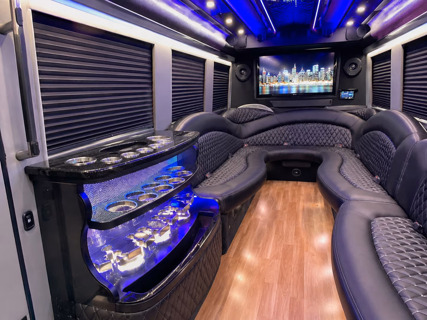 Durham Winery Tour & Pub Crawl Transportation onboard seating
